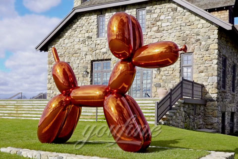 Abstract Modern Mirror Polished Stainless Steel Balloon duck Sculptures for Sale