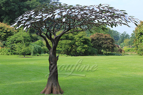 Modern Outdoor Mirror polished stainless steel sculpture for sale